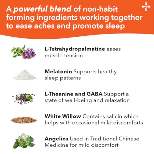 LifeSeasons Relieve-R PM - Eases Nighttime Aches & Discomfort - Relaxes Muscles - Calms The Nervous System - Supports Natural Sleep Cycles & Non Habit Forming - 46 Capsules