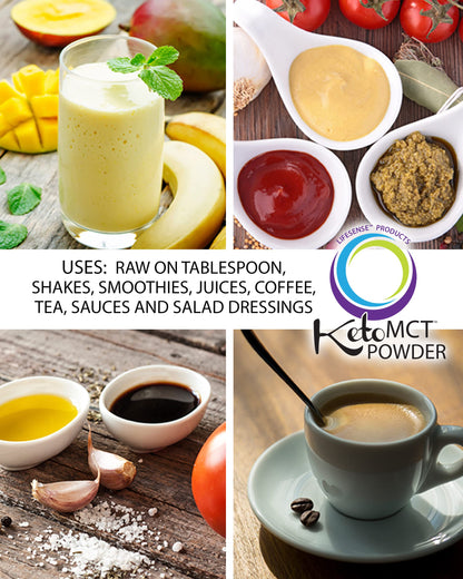 LifeSense C8 MCT Oil Powder Unflavored – Keto-Friendly, Coconut-Sourced | PhD Nutrition USA