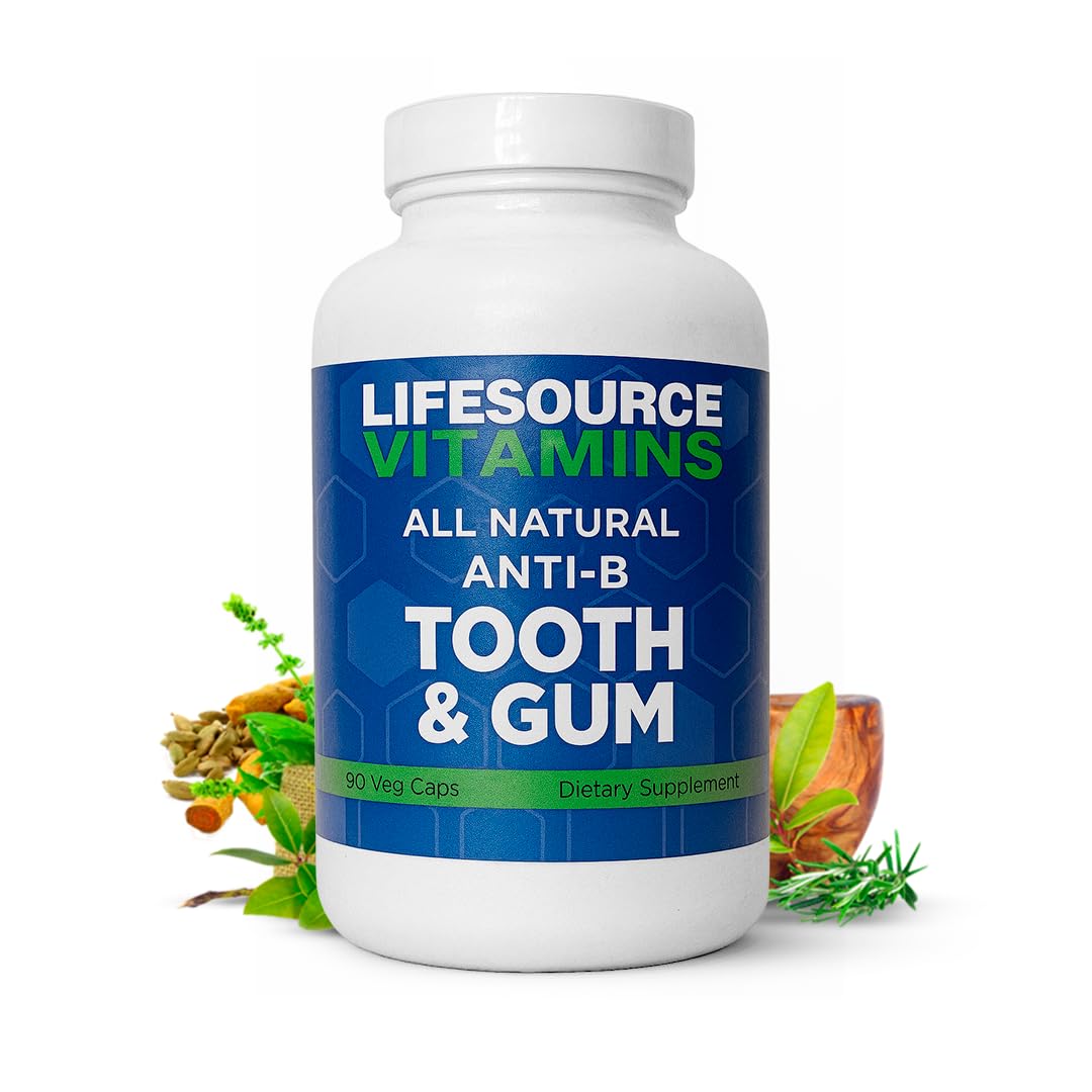 LifeSourceVitamins Tooth & Gum Anti-B Support – 90 Caps – Proprietary Formula | LVs