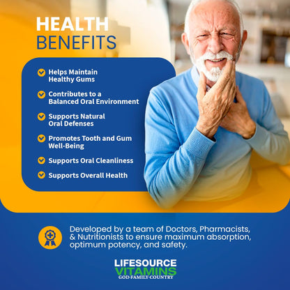 LifeSourceVitamins Tooth & Gum Anti-B Support – 90 Caps – Proprietary Formula | LVs