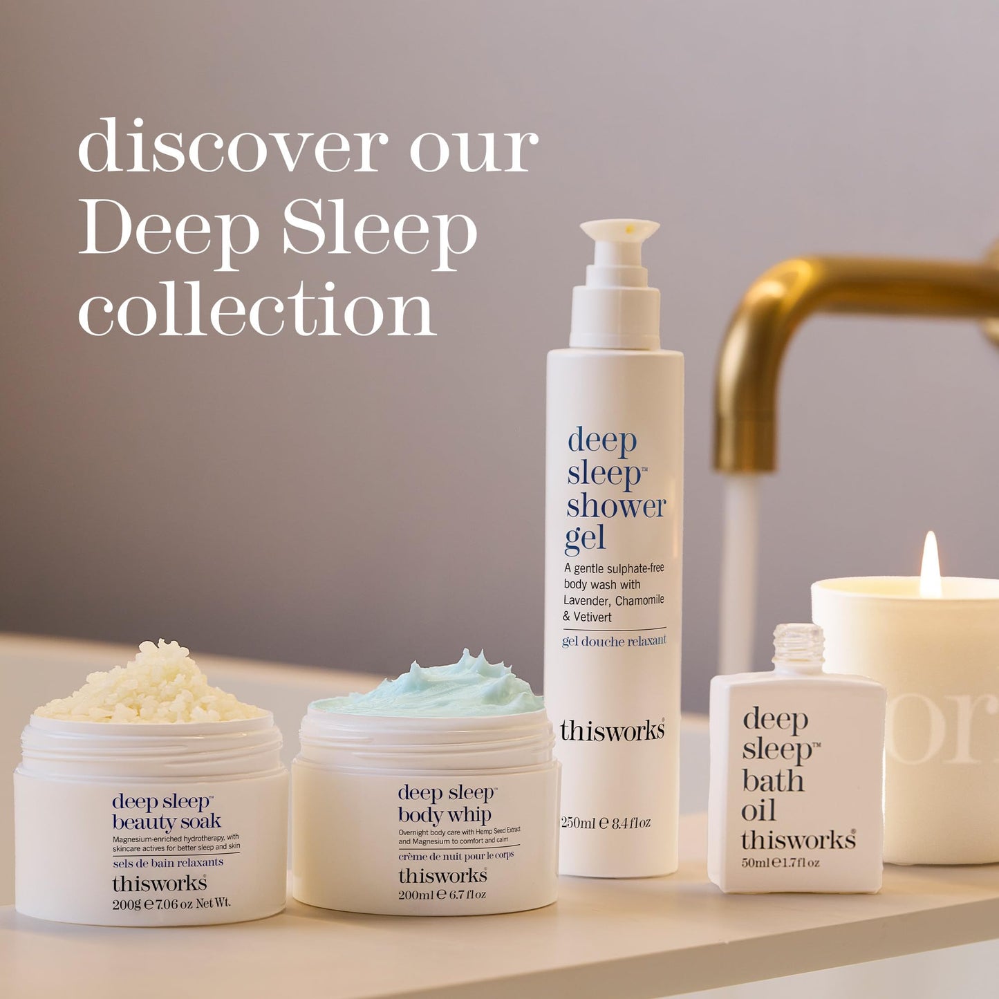 This Works Deep Sleep Pillow Talk Set – Lavender & Vetivert Duo