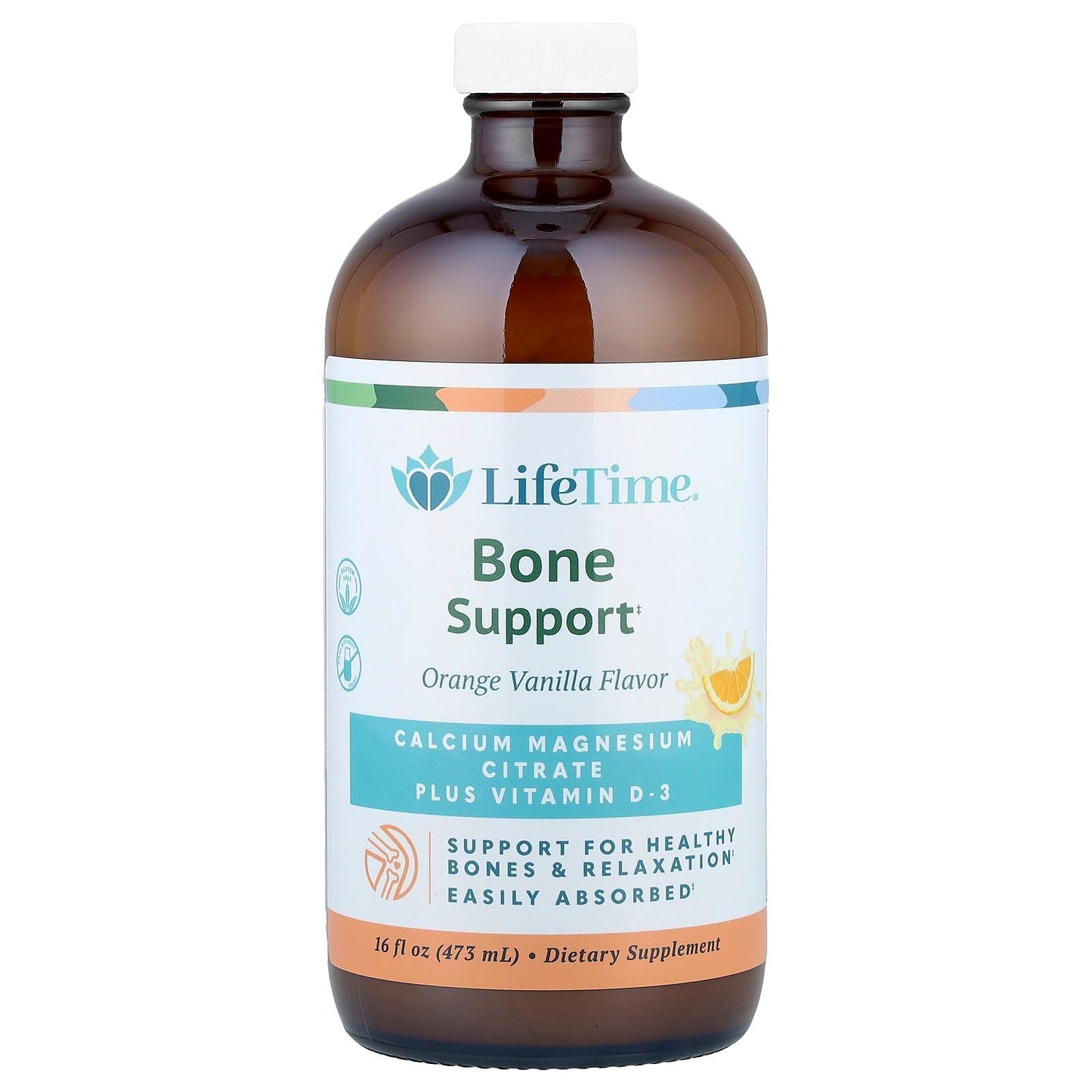 LifeTime Calcium & Magnesium Citrate + Vitamin D-3 Orange Vanilla