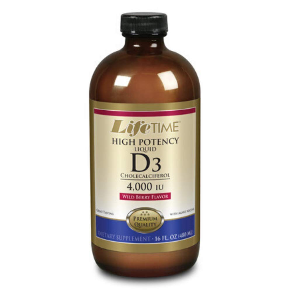 LIFETIME Vitamin D-3 | 16 oz 4000 IU Liquid Mixed Berry