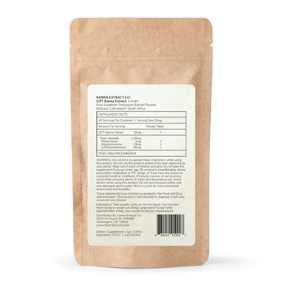 Lift Kanna Extract Powder – 5% Alkaloids, 80% Mesembrine | Lab Tested
