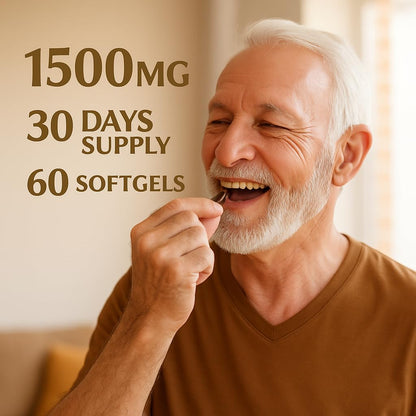 LIGUSTERI 1500 MG Liposomal NAD+ | 98%+ Absorption | NAD+ Supplement for Energy, Aging Defense, Longevity | 60 Softgels