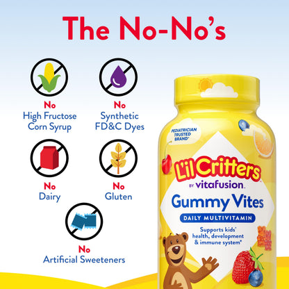 L’il Critters Gummy Vites Kids Multivitamin – Immune Support, 70 Count