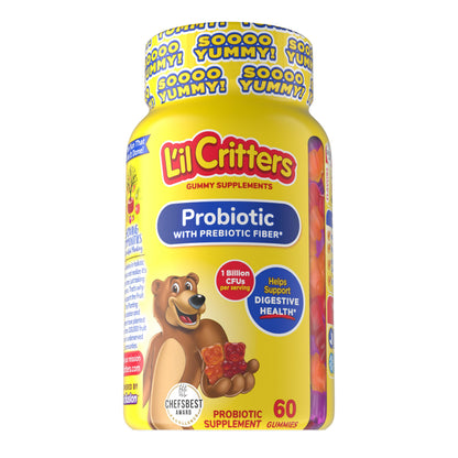 L’il Critters Probiotic Daily Gummy for Kids – Digestive Health Support (60 Gummies)
