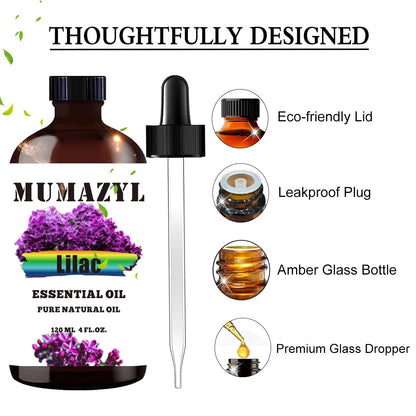 Lilac Essential Oil 4 Oz (120ml) for Diffuser & DIY Crafts