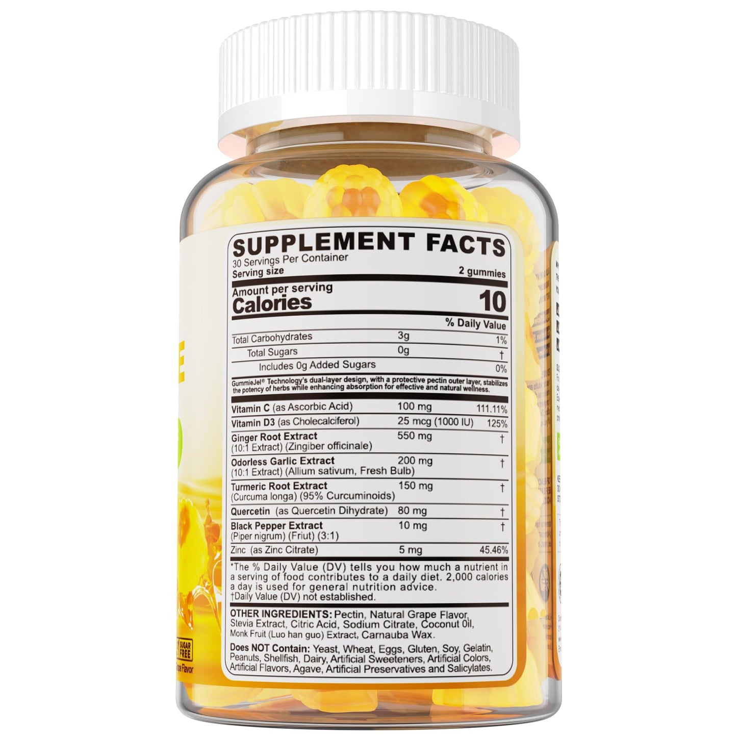 LILICARE Ginger Chews Gummies - Nausea & Digestive Support (60-count, Sugar Free)