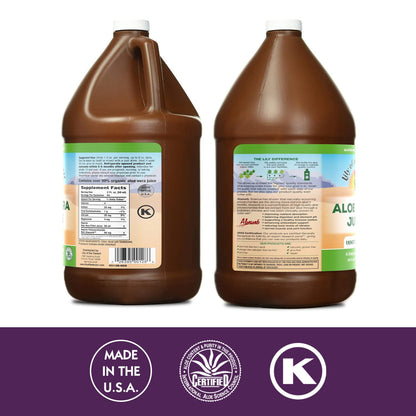 Lily of the Desert Aloe Vera Juice - Inner Fillet, Organic Aloe, Digestive Enzymes, 128 Fl Oz