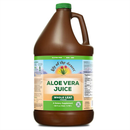 Lily of the Desert Vera Juice - Whole Leaf Aloe Vera Drink (128 Fl Oz) | Non-GMO, Aloesorb