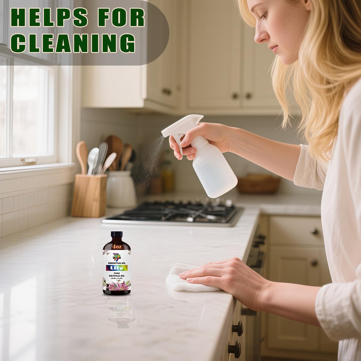 Lily Essential Oil 4 oz | Pure Lily Oil for Aromatherapy, Diffusers, Candles, DIY Skincare