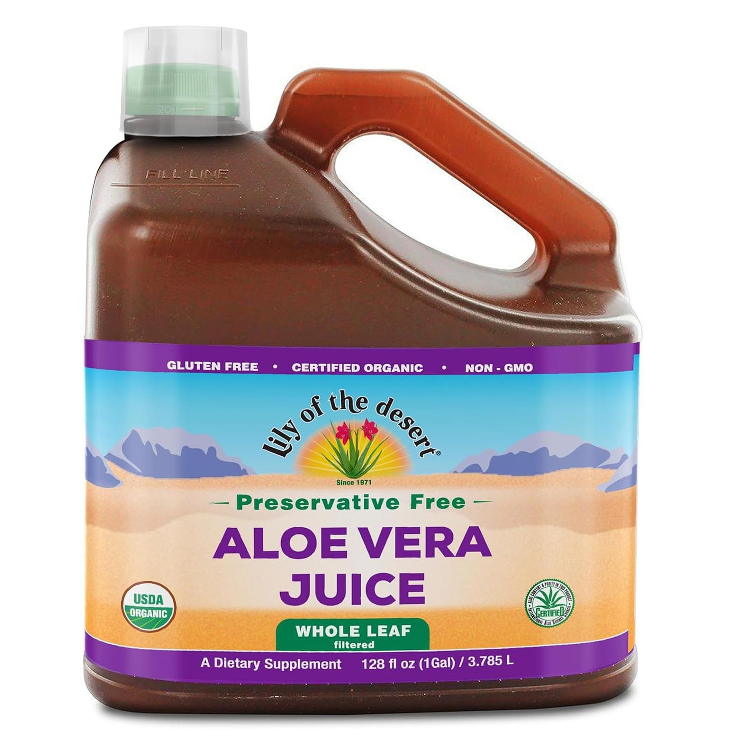 Lily of the Desert Aloe Vera Juice - Preservative Free, 128 oz