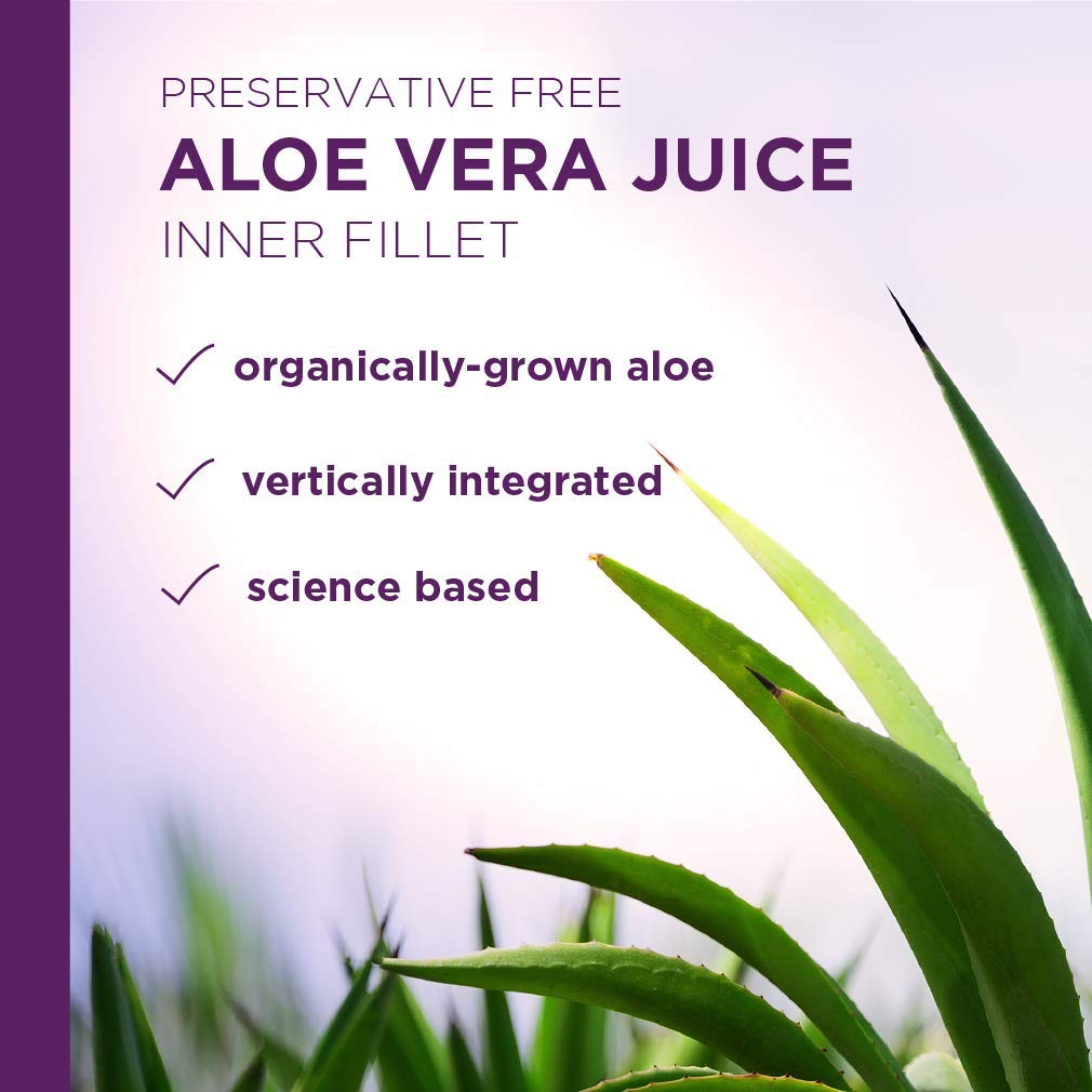 Lily of the Desert Aloe Vera Juice - Organic Inner Fillet, Preservative-Free, 128 Fl Oz | Gut Health & Skin