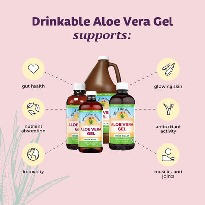 Lily of the Desert Aloe Vera Gel – Inner Fillet, Bio-Active 128 oz