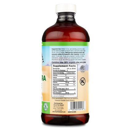 Lily Of The Desert Aloe Vera Juice Drink - Inner Fillet, Vegan, Gluten Free, 16 oz