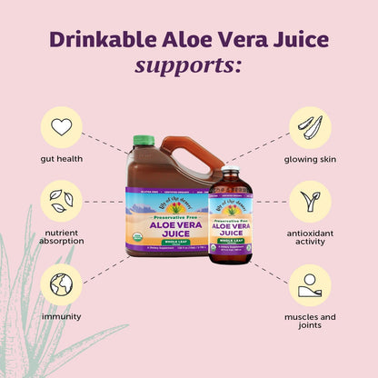 Lily of the Desert Aloe Vera Supplement – Whole Leaf, 32 Fl Oz, 2 Count