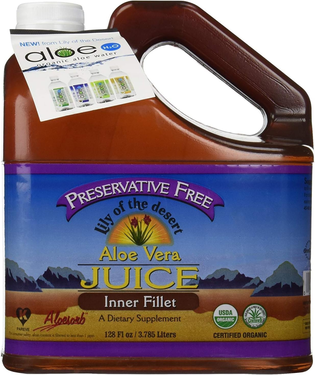 Lily Of The Desert Preservative Free Aloe Vera 1 gal | Pure Aloe Vera Gel