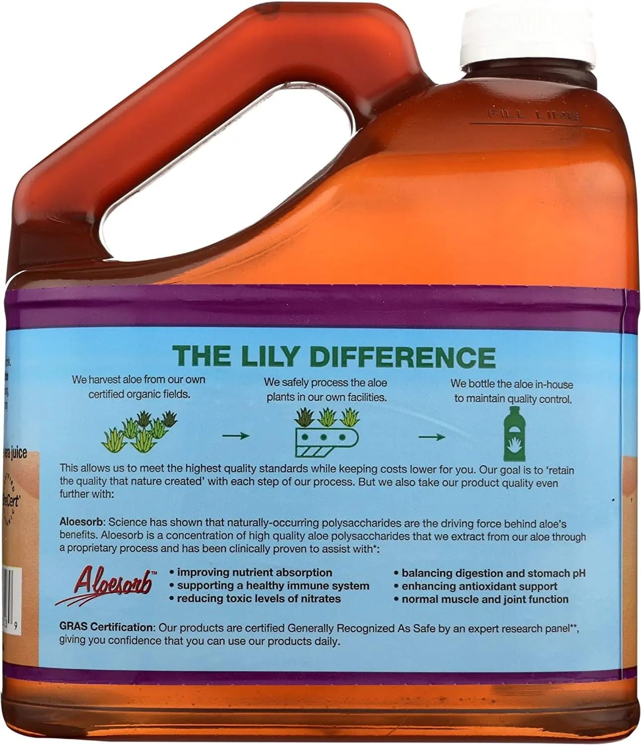 Lily Of The Desert Preservative Free Aloe Vera 1 gal | Pure Aloe Vera Gel