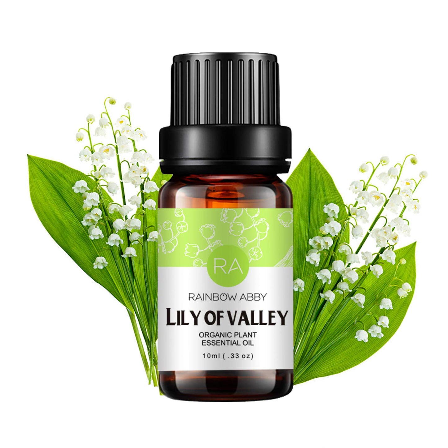 Rainbow Abby Lily of the Valley Essential Oil - 100% Pure Organic Lily of the Valley Oil for Diffuser, Aromatherapy, Skin & Hair Care - 10 ml