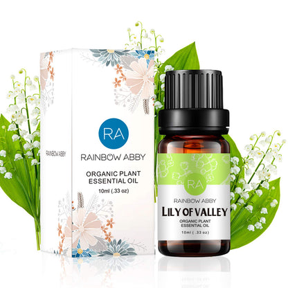 Rainbow Abby Lily of the Valley Essential Oil - 100% Pure Organic Lily of the Valley Oil for Diffuser, Aromatherapy, Skin & Hair Care - 10 ml