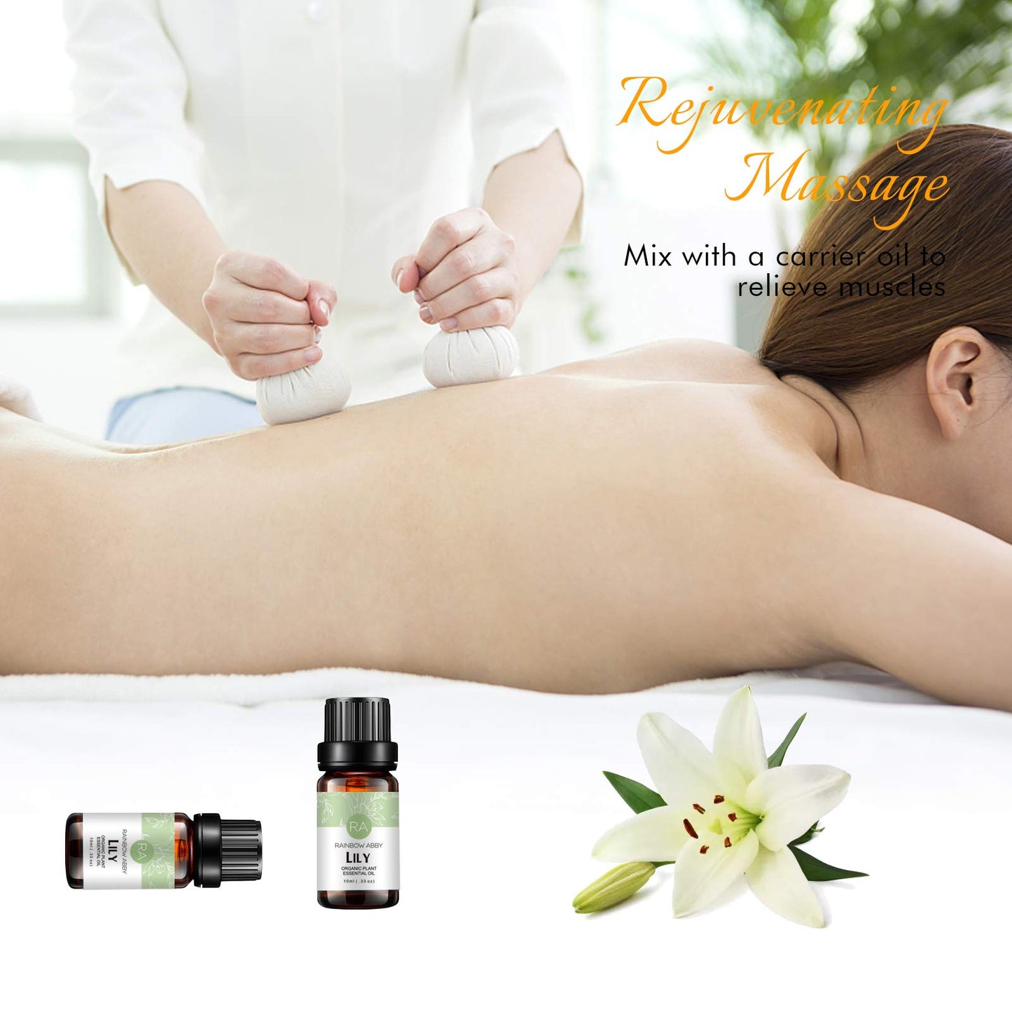 Lily Essential Oil 100% Pure – Organic Lilium Auratum (10ml) | Rainbow Abby