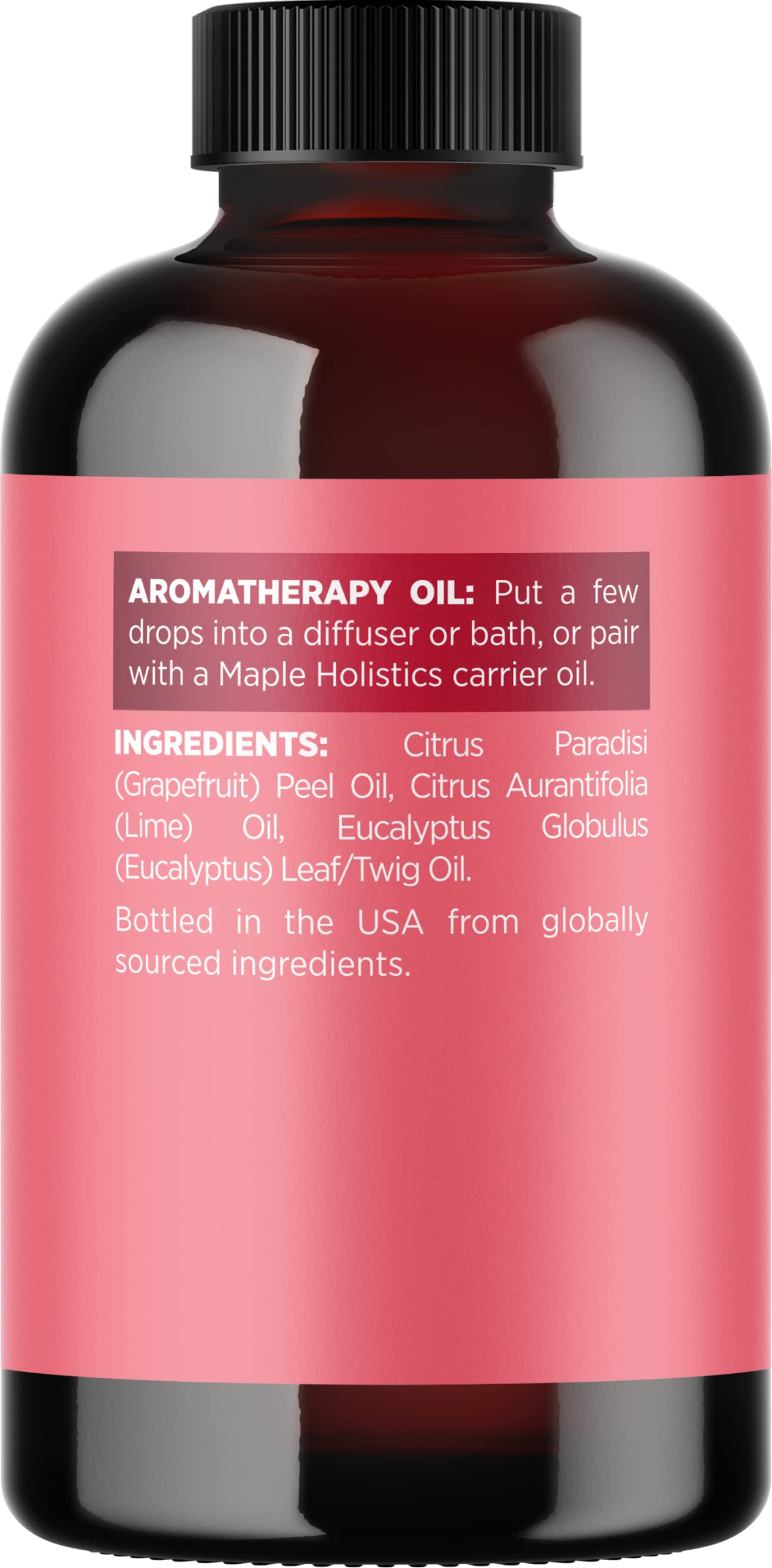 Pink Grapefruit Essential Oil Blend | Refreshing Citrus Diffuser Oil with Lime, Grapefruit, and Eucalyptus