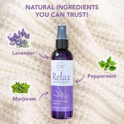 Relax Lavender Sleep Spray – Linen & Pillow Mist, 4oz | Brookethorne Naturals