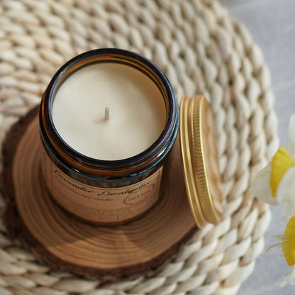 Liofeve Lavender & Eucalyptus Soy Candle – 8oz Aromatherapy for Relaxation