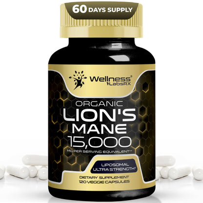 Lion's Mane Supplement Capsules - 120 Count | Cognitive & Immune Support