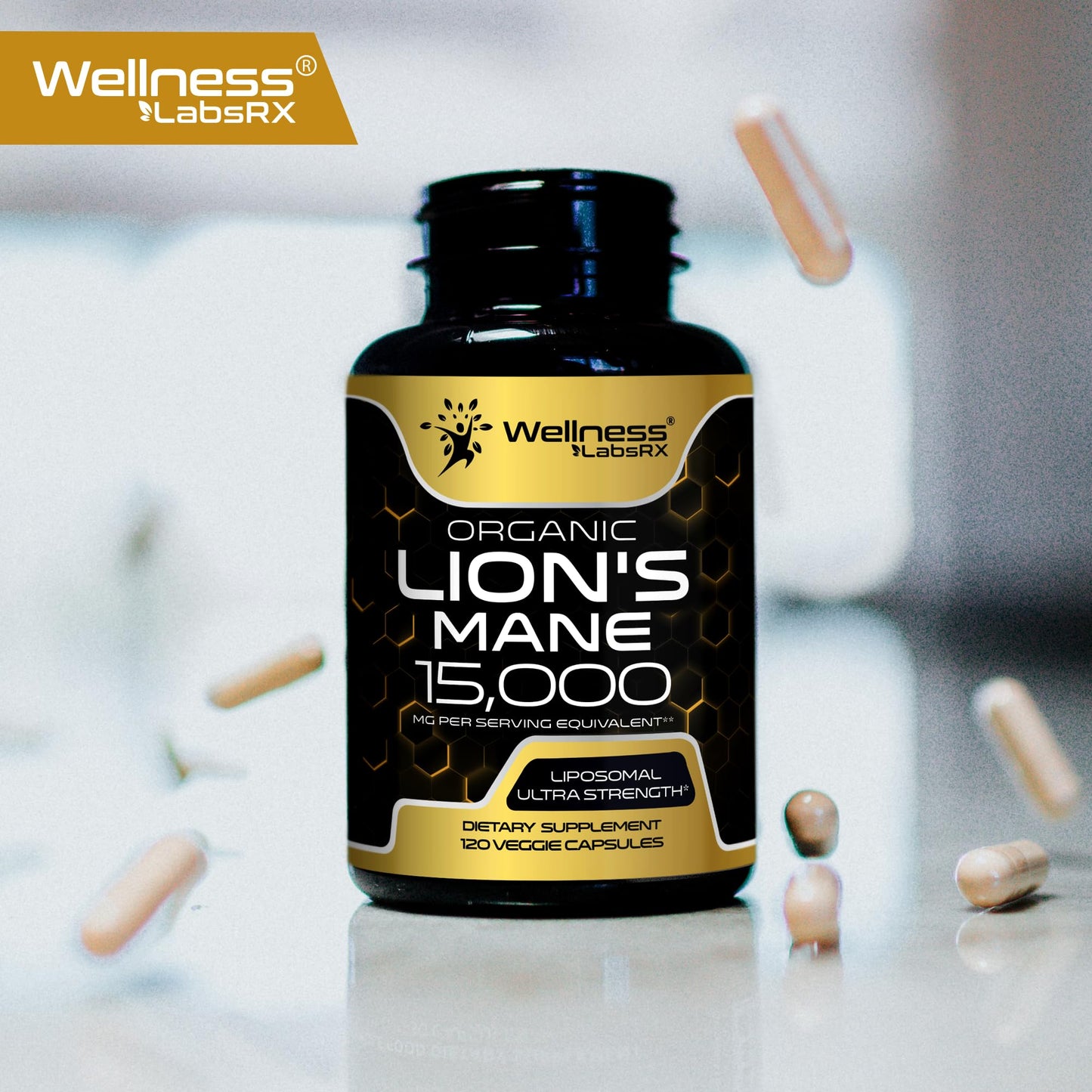 Lion's Mane Supplement Capsules - 120 Count | Cognitive & Immune Support