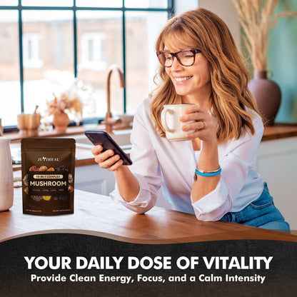 10-in-1 Organic Mushroom Powder – Lion's Mane & More (60g)