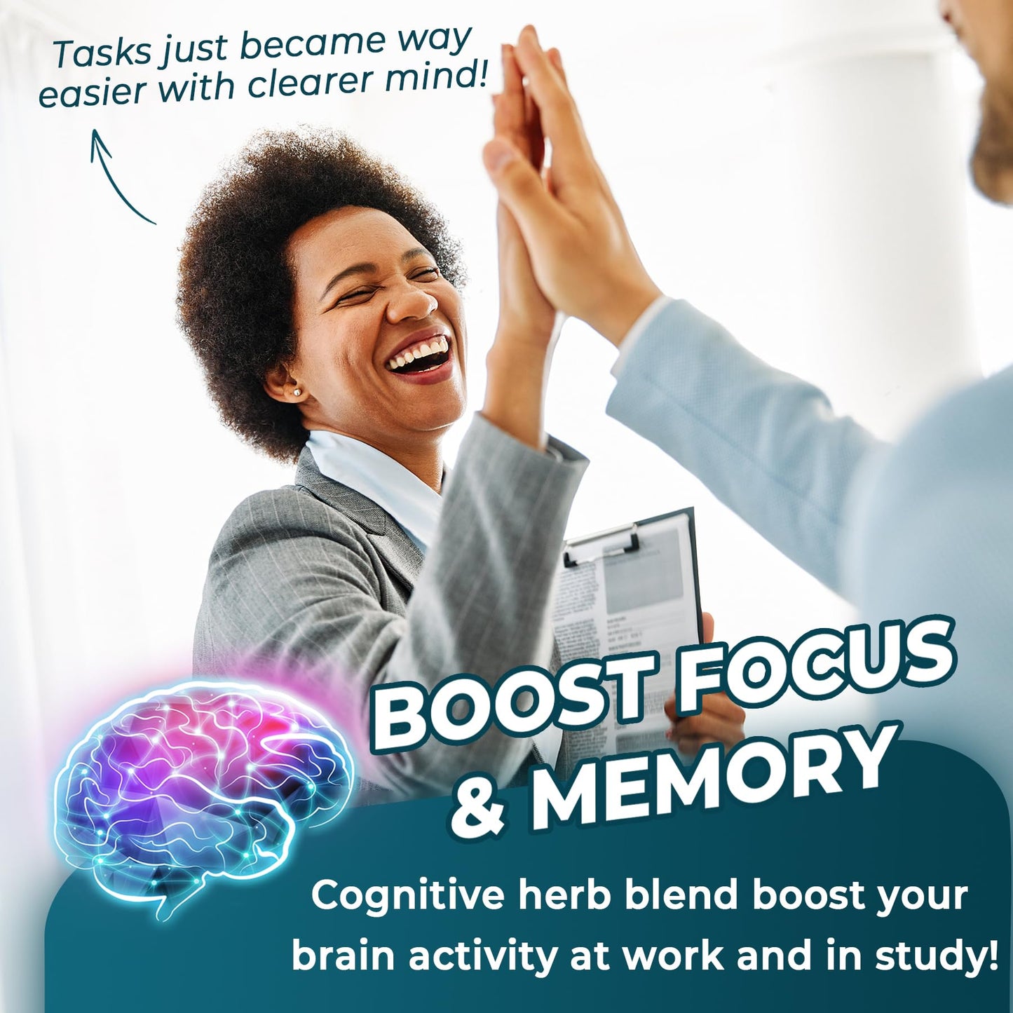 11-IN-1 Brain Supplement for Memory & Focus - 2 Packs | Neviss
