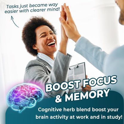 11-IN-1 Brain Supplement for Memory & Focus - 2 Packs | Neviss
