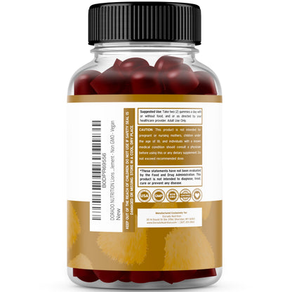 Lions Mane Gummies 60 Count – Blueberry Flavor, Brain Support, USA Made