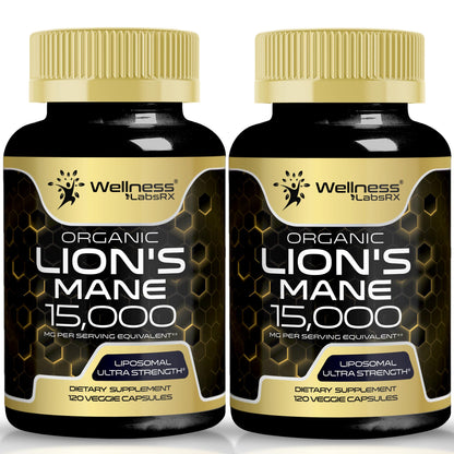 Lion's Mane Mushroom Capsules - 120 Count | Cognitive & Immune Support