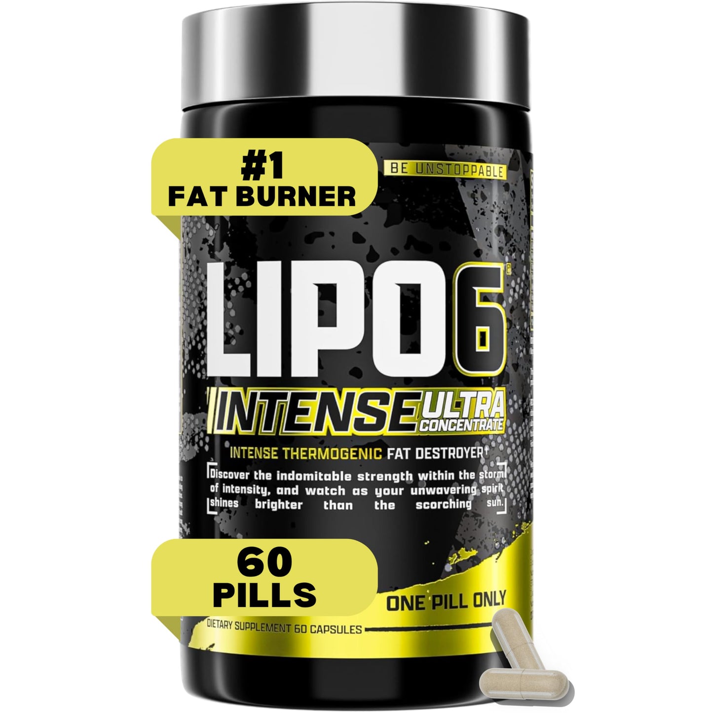 Nutrex Lipo-6 Black Intense Thermogenic Fat Burner for Men & Women | 60 Diet Pills