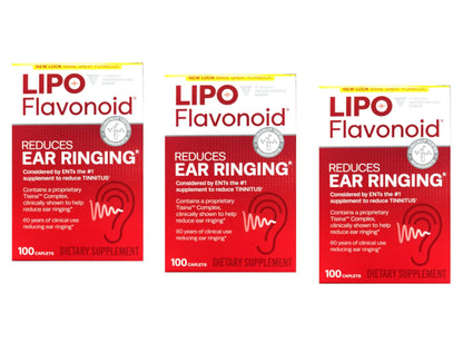 Lipo-Flavonoid Plus Dietary Supplement for Ear Health - 100 ea, Pack of 3