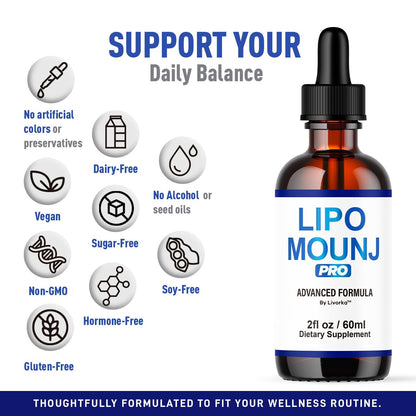 LipoMounj Pro Drops 2-Pack | Premium Liquid Wellness Drops