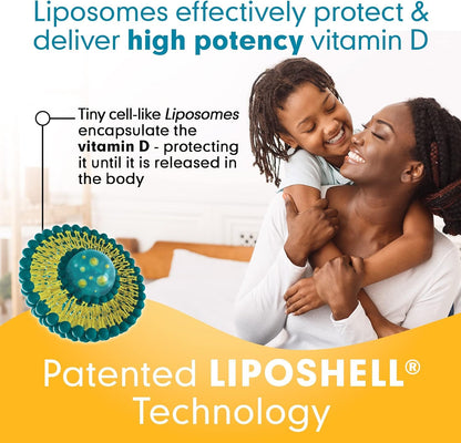 Lipo-Sachets Liposomal Vitamin D3 – 1000IU per Serving, Immune Support, High Absorption, GMO Free, 30 Packets