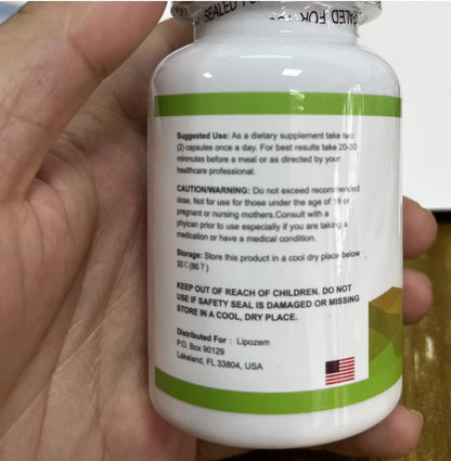 Lipo-zemn Dietary Supplement – Advanced BHB Formula with Magnesium, Calcium & Sodium | 60 Capsules