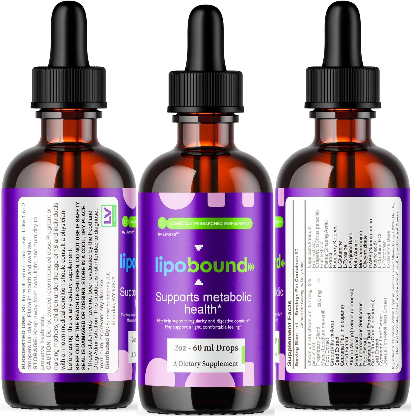 Lipobound Drops (2 Pack) – Advanced Liquid Formula for Daily Wellness