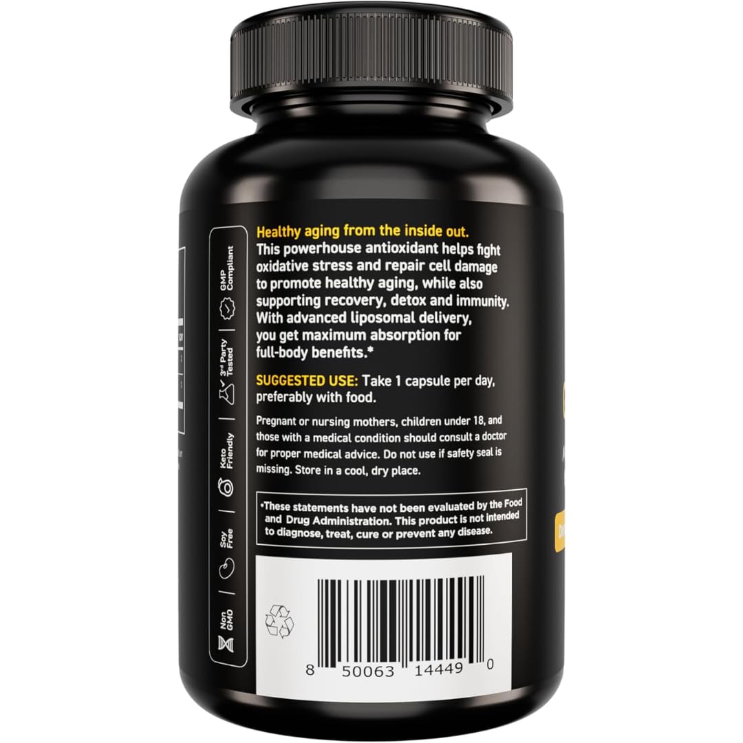 Vital Vitamins Glutathione Supplement — 500mg Liposomal Delivery