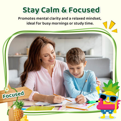 2 Pack Liposomal GABA L-Theanine Drops for Kids – Pineapple | Calm, Focus & Stress Relief