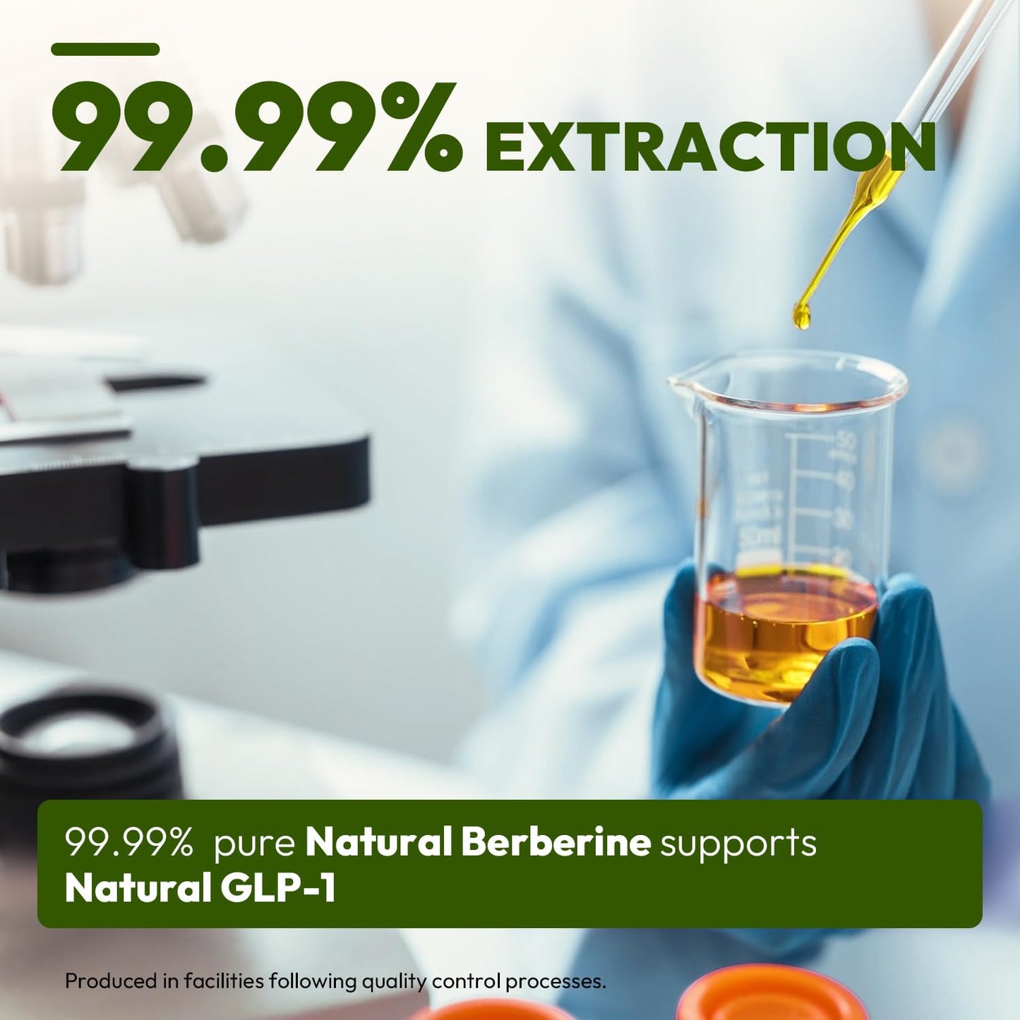 Liposomal GLP-1 Supplement for Metabolic Support - Berberine 600mg + Bergamot & Cinnamon - 180 Capsules (90-Day Supply)