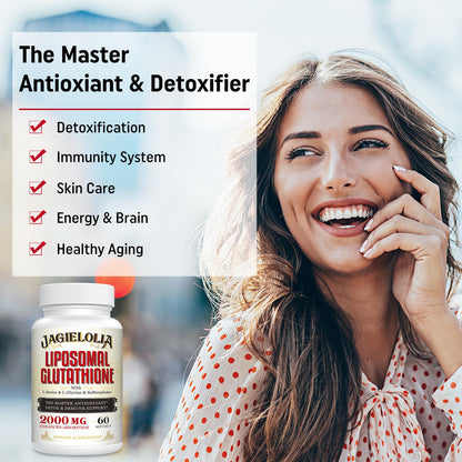 Liposomal Glutathione 2000 mg with L-Serine, L-Glycine & Sulforaphane – 60 Softgels