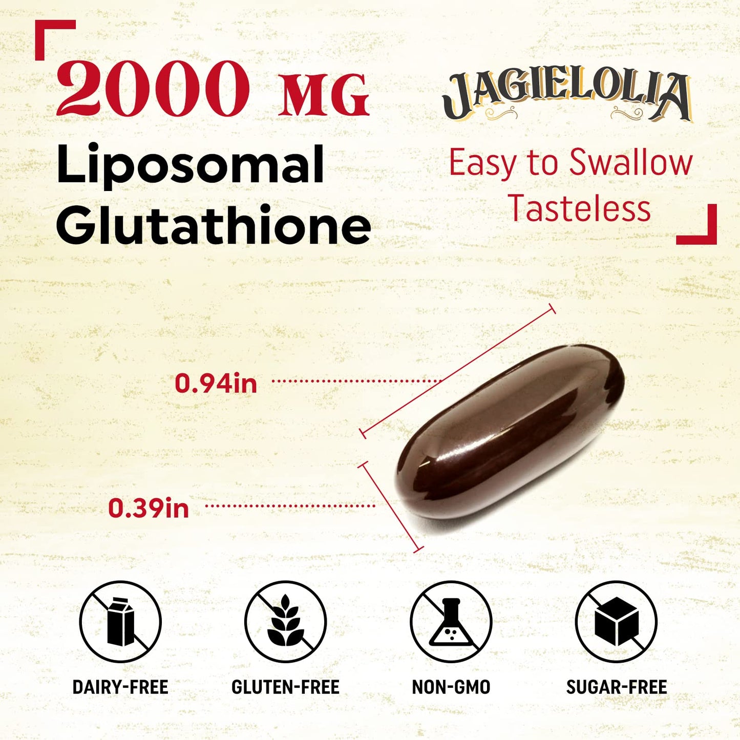 Liposomal Glutathione 2000 mg with L-Serine, L-Glycine & Sulforaphane – 60 Softgels