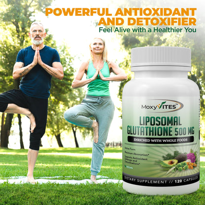 Liposomal Glutathione 500mg - Pure L-Glutathione (GSH) Reduced | 120 Count