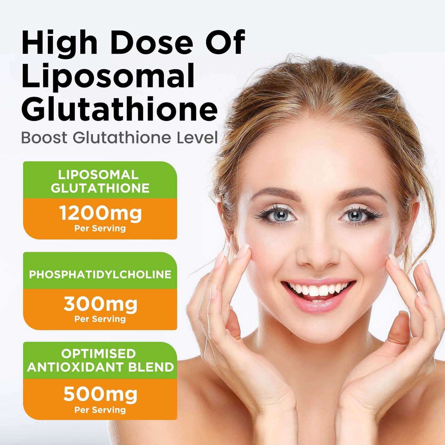 Liposomal Glutathione 2000mg Liquid Drops with Vitamin C – Immune Support, Anti-Aging & Skin Health | Pineapple 2oz