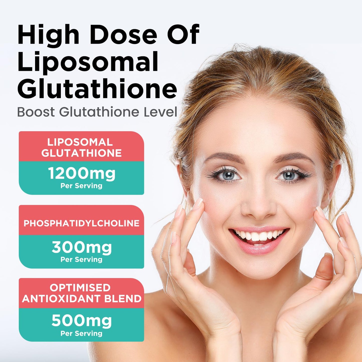 Liposomal Glutathione 2000mg Liquid Drops – Strawberry 2oz | Immune Support, Skin Health, Liver Detox